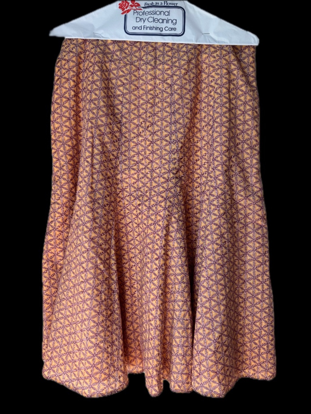 Vintage GAP 90s A-Line Midi Skirt Geometric Print